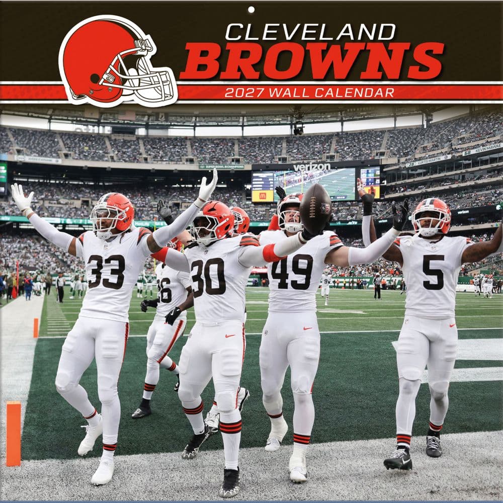 NFL Cleveland Browns 2027 Wall Calendar