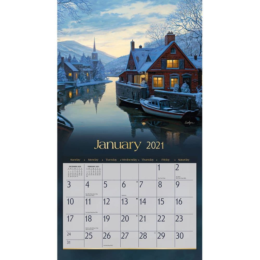 Around the World Wall Calendar by Eugene Lushpin