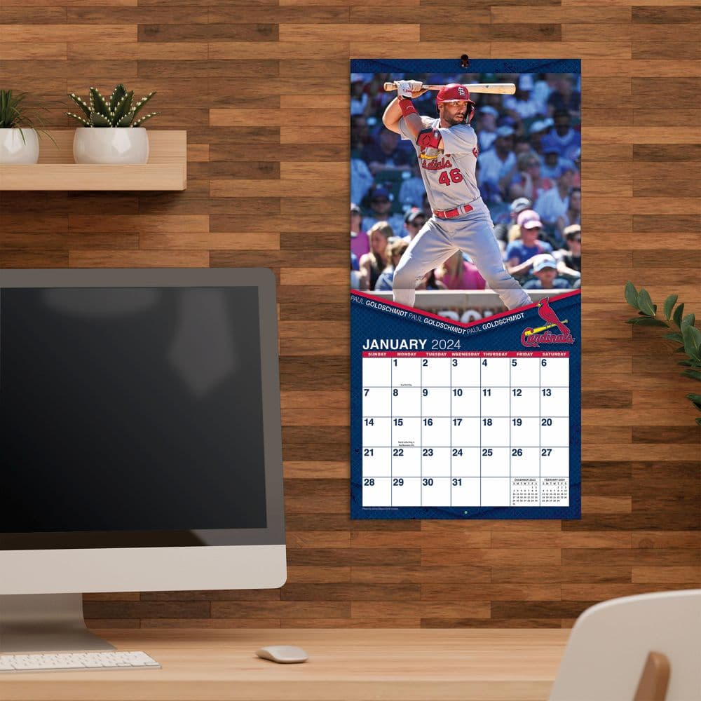 St Louis Cardinals 2024 Mini Wall Calendar