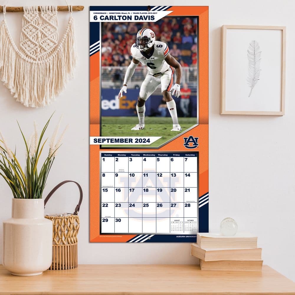 Auburn Tigers 2025 Wall Calendar_ALT4