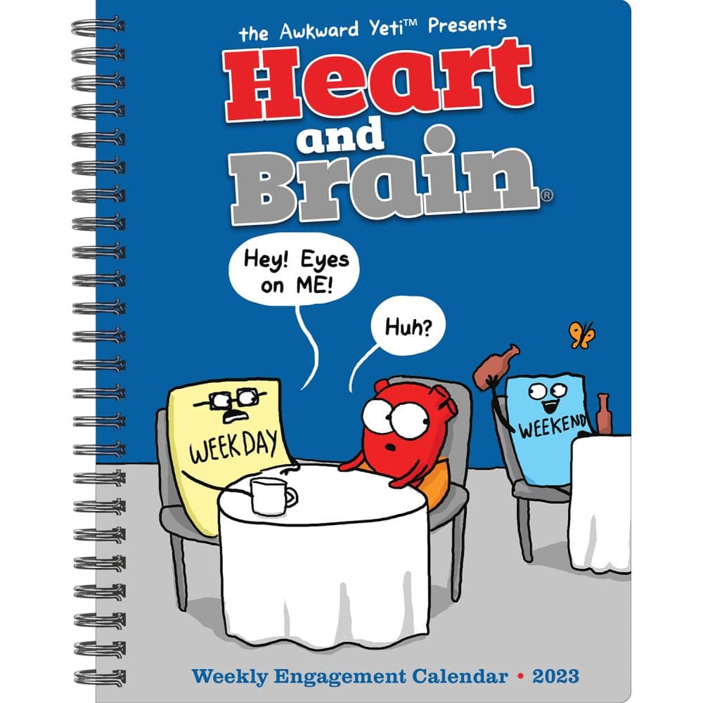 Willow Creek Press Heart and Brain by the Awkward Yeti 2023 Engagement