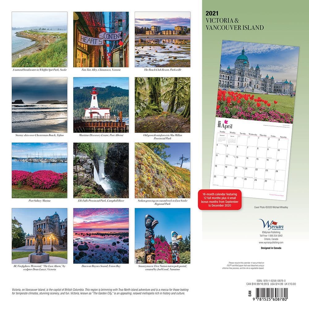 Victoria & Vancouver Island Wall Calendar