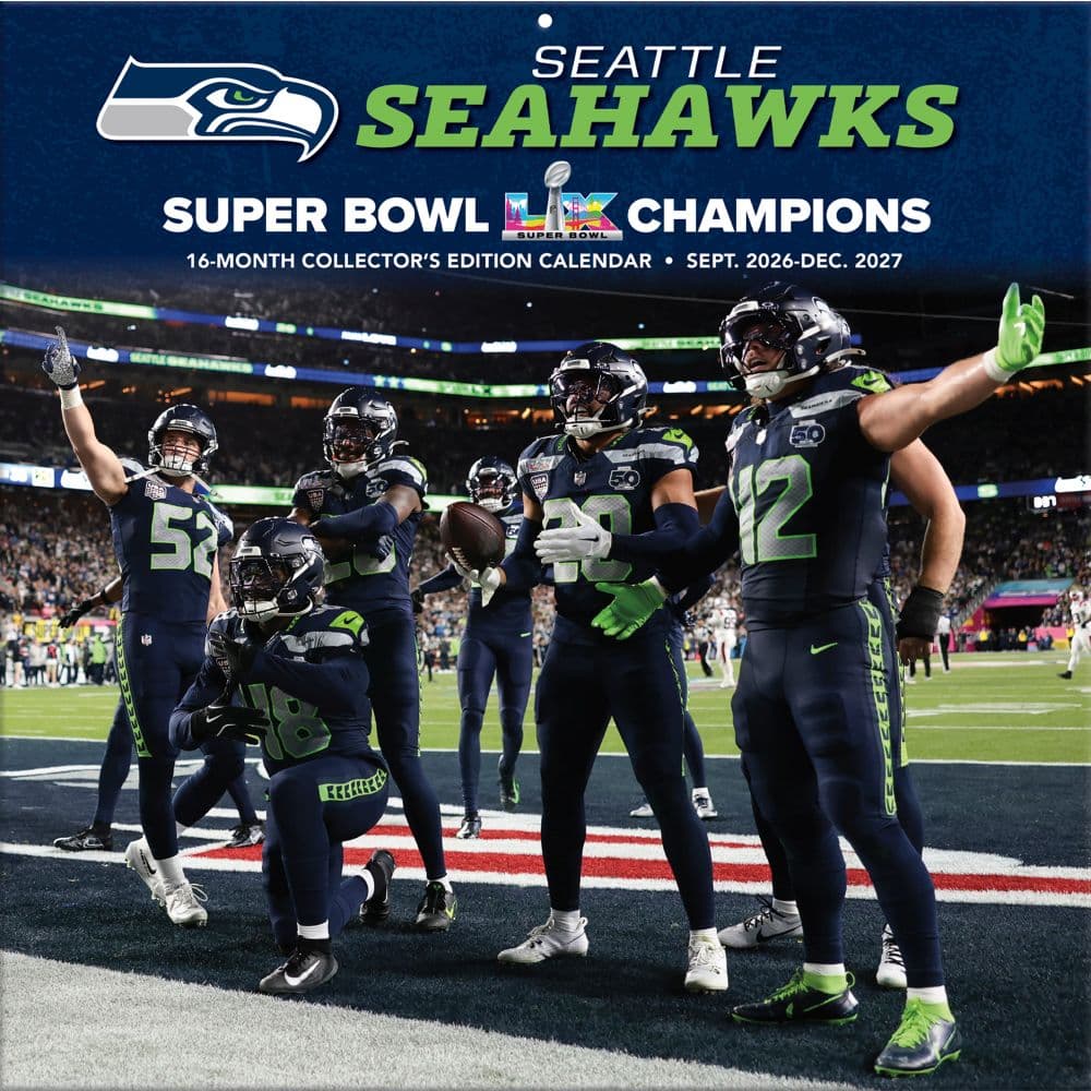 image NFL Seattle Seahawks 2027 Wall Calendar Main Product Image