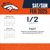 image NFL Denver Broncos 2025 Desk Calendar Second Alternate Image