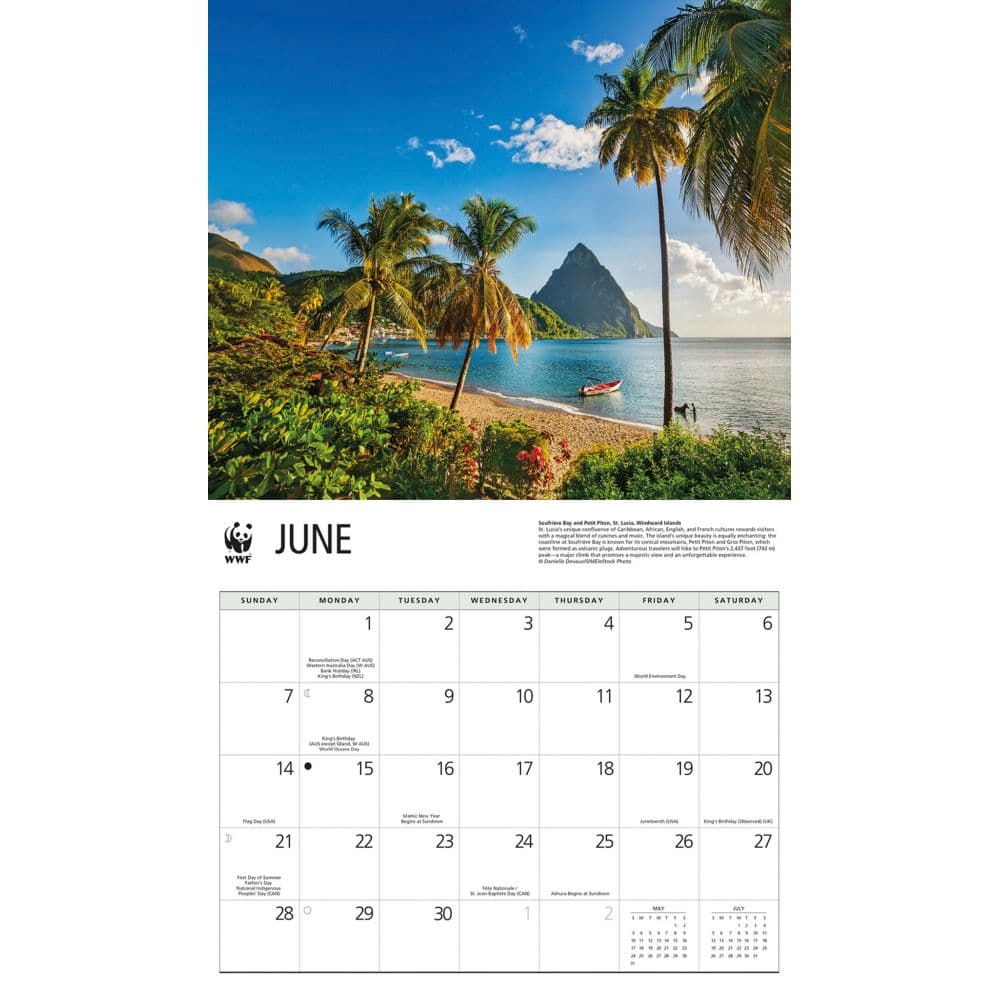 Islands WWF 2026 Wall Calendar Third Alternate Image