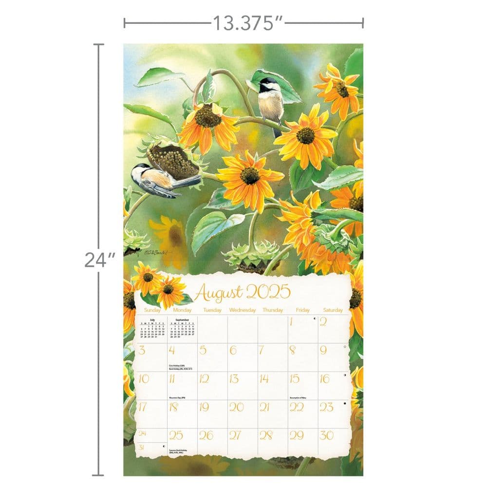 Songbirds by Susan Bourdet 2025 Wall Calendar Third Alternate Image width=&quot;1000&quot; height=&quot;1000&quot;