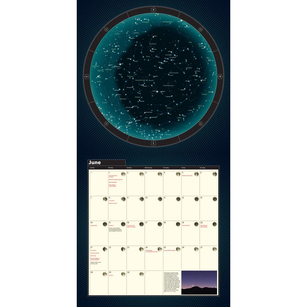 Year in the Night Sky 2026 Wall Calendar Third Alternate Image
