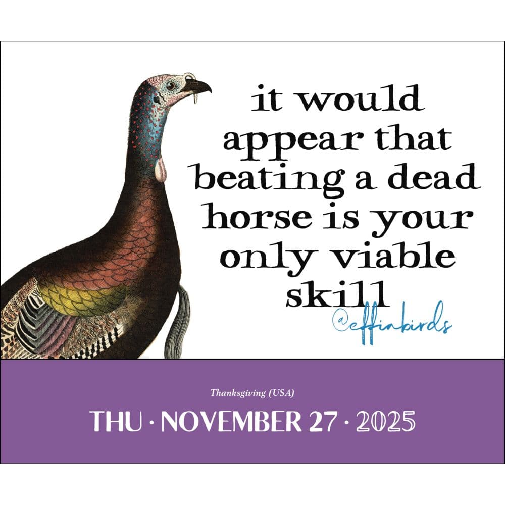 Effin Birds 2025 Desk Calendar Third Alternate Image width=&quot;1000&quot; height=&quot;1000&quot;