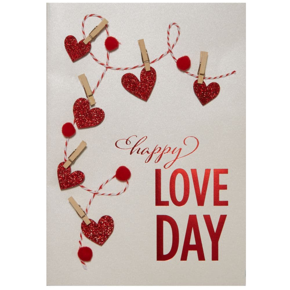 Hearts On Line Valentine&#39;s Day Card First Alternate Image width=&quot;1000&quot; height=&quot;1000&quot;