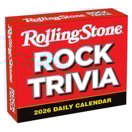 Rolling Stone Rock Trivia 2026 Desk Calendar
