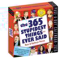 image Stupidest Things Ever Said 2026 Desk Calendar Main Product Image