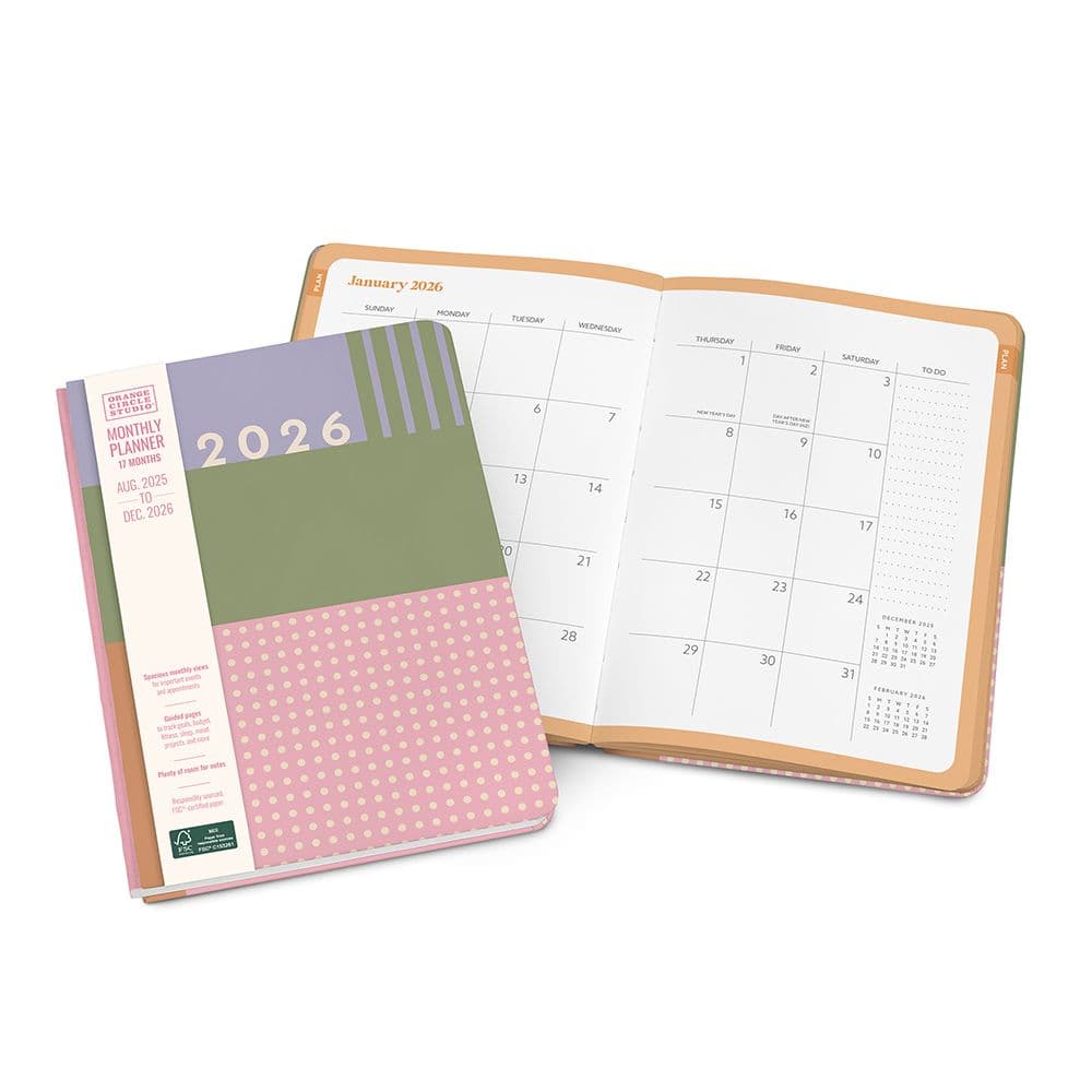 Color Block Good Day Monthly 2026 Planner Seventh Alternate Image
