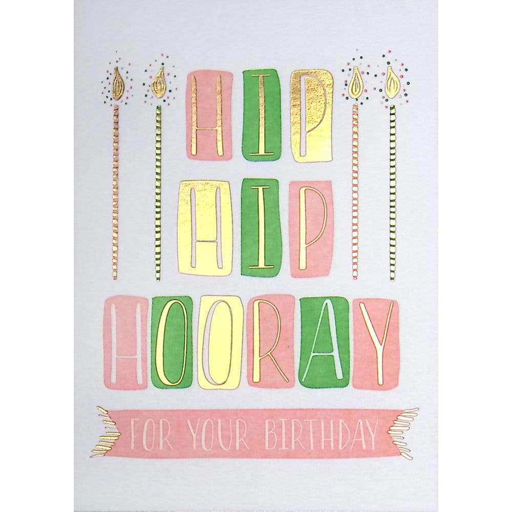 Hip Hip Hooray Birthday Card First Alternate Image