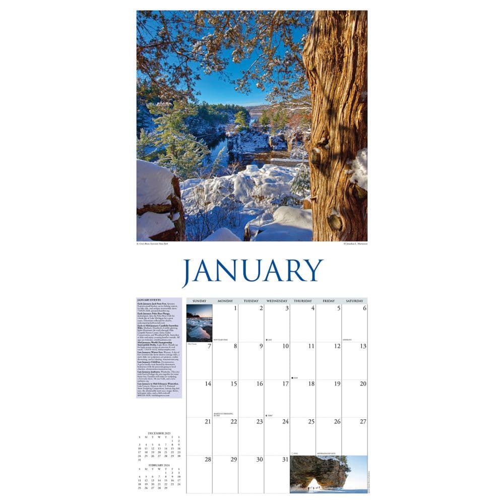 Wisconsin Travel & Events 2024 Wall Calendar