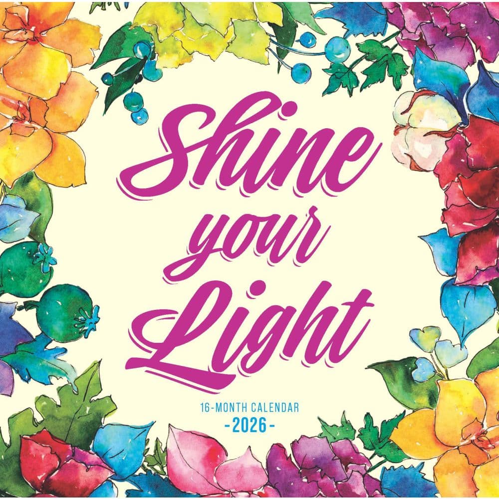 Shine Your Light 2026 Wall Calendar by Bonnie Marcus Main Product Image