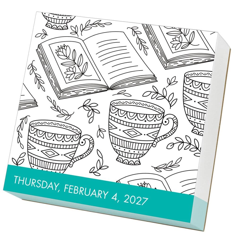 Calm Coloring 2027 Page-A-Day Desk Calendar Second Alternate Image