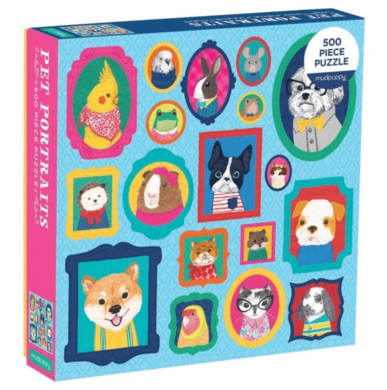 Chronicle Books Pet Portraits 500 Piece Puzzle