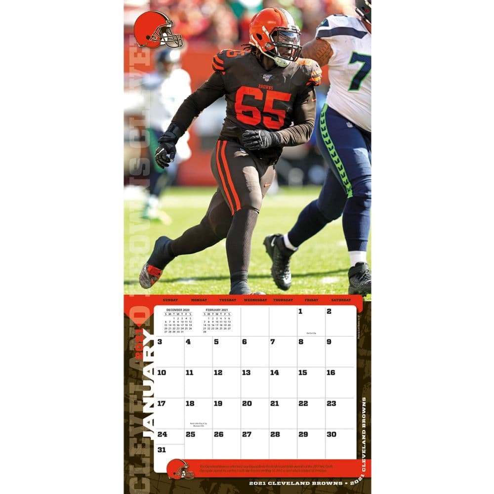 Cleveland Browns Mini Wall Calendar