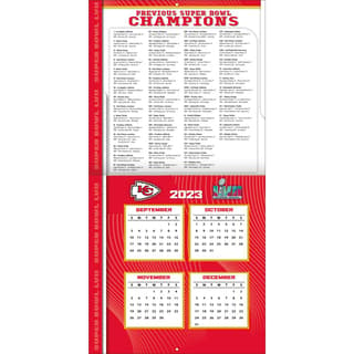 Kansas City Chiefs 2023 12 x 12 Team Wall Calendar