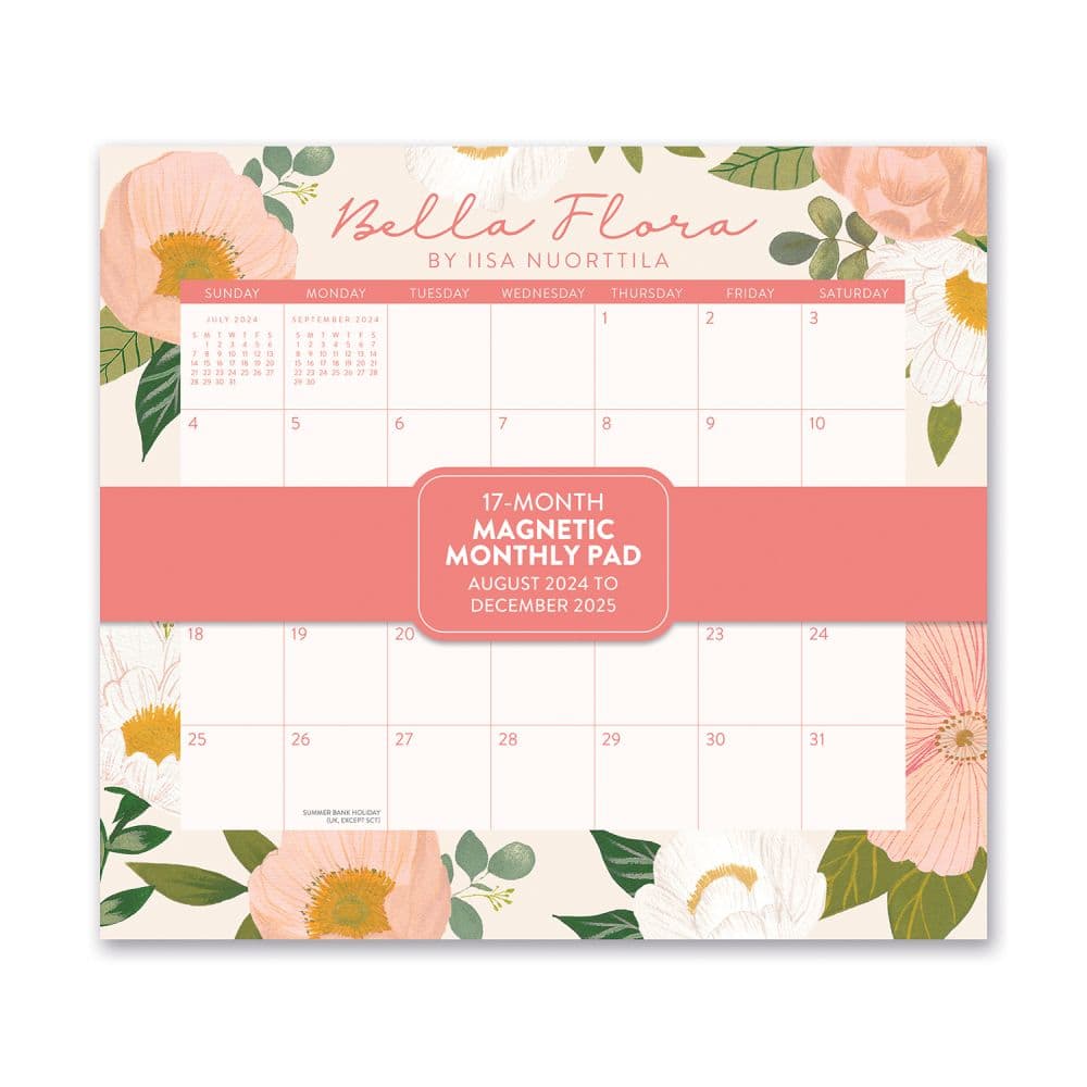 image Bella Flora 2025 Magnetic Calendar Main Image