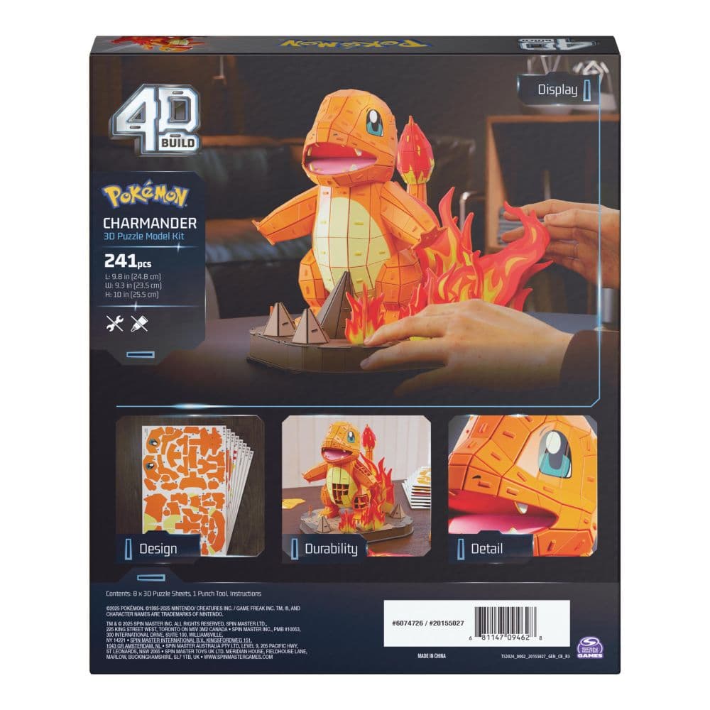 4D Pokemon Charmander 3D Puzzle Eighth Alternate Image