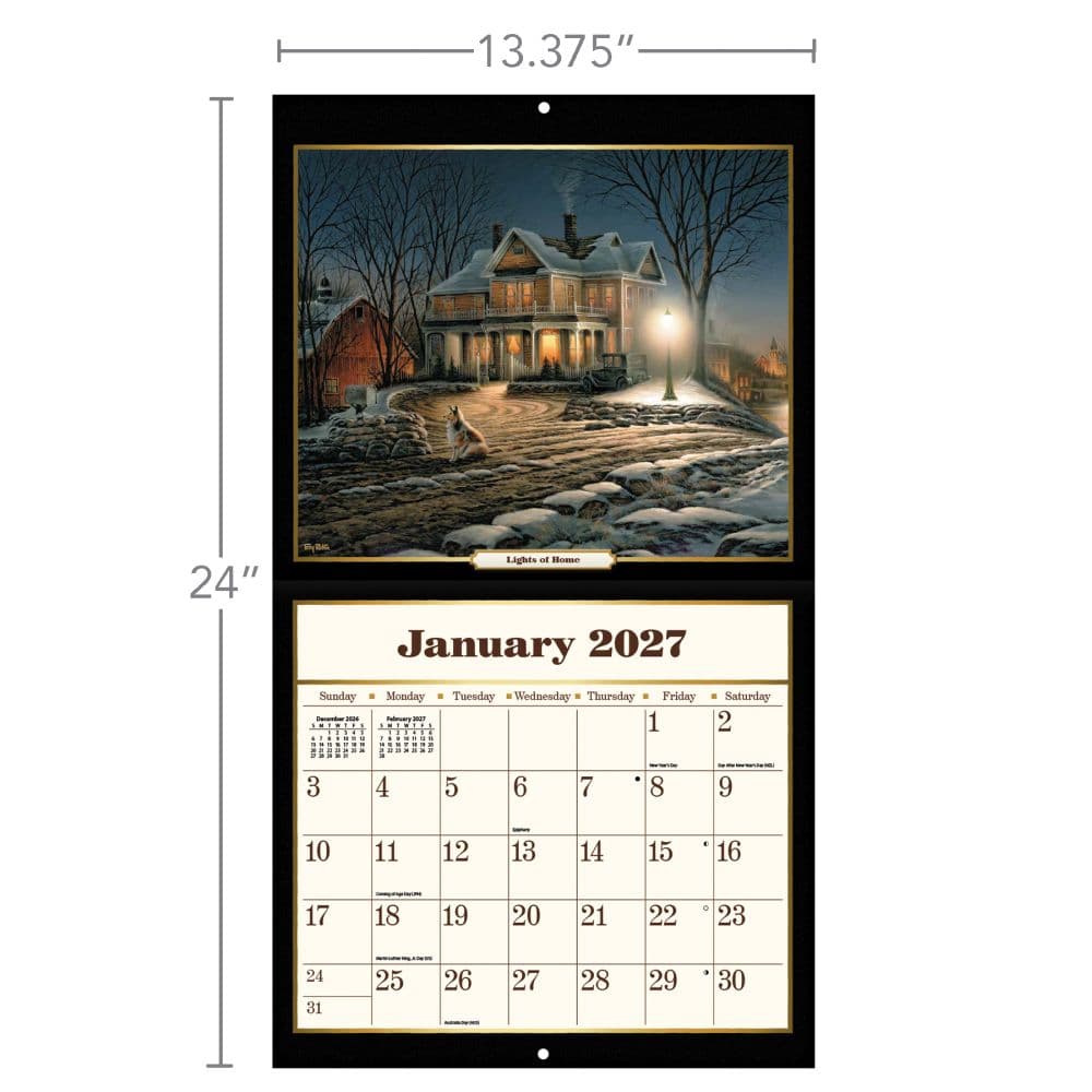 Terry Redlin 2027 Wall Calendar by Terry Redlin Third Alternate Image