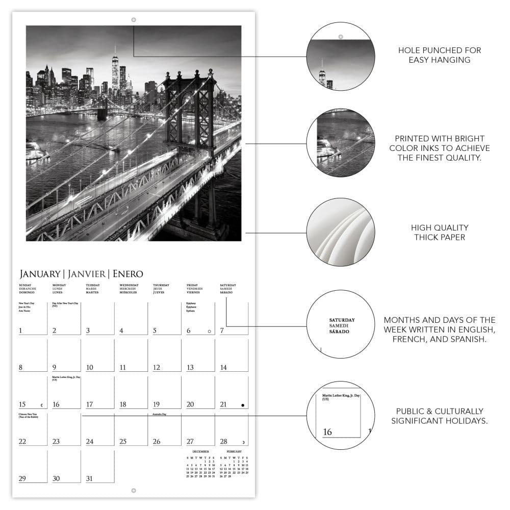 New York 2023 Mini Wall Calendar - Calendars.com