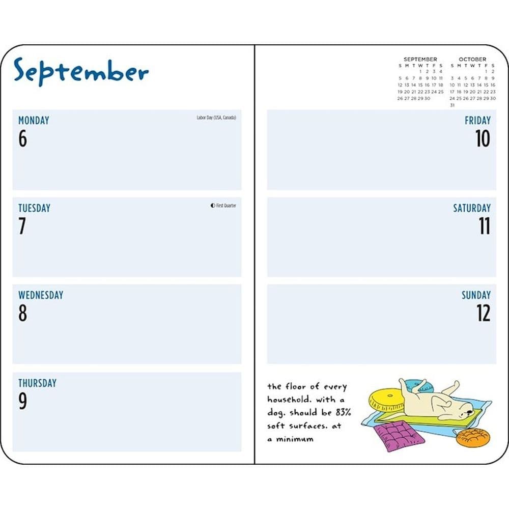 Thoughts of Dog 2027 Weekly Planner Sixth Alternate Image