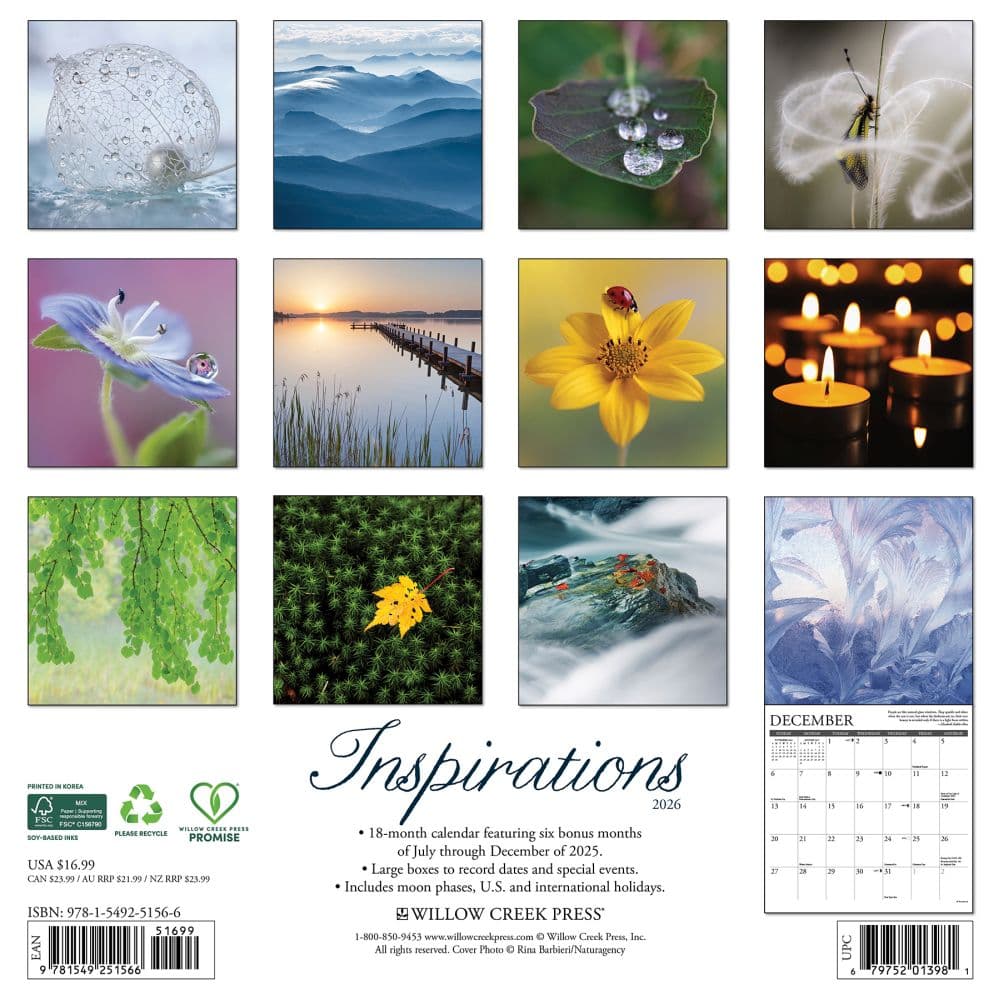 Inspirations 2026 Wall Calendar First Alternate Image
