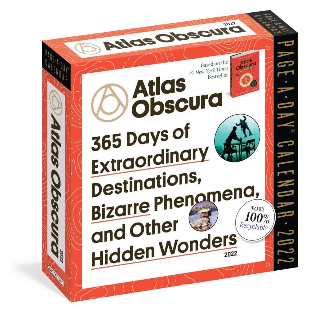 Atlas Obscura Color 2022 Page-A-Day Calendar