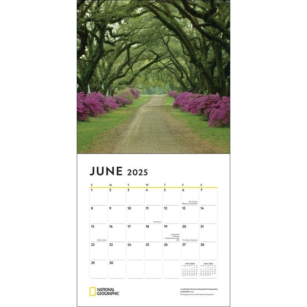 National Geographic American Roadtrips 2025 Wall Calendar Third Alternate Image