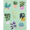 image Thank You Houseplants Teal Boxed Note Cards Fourth Alternate Image