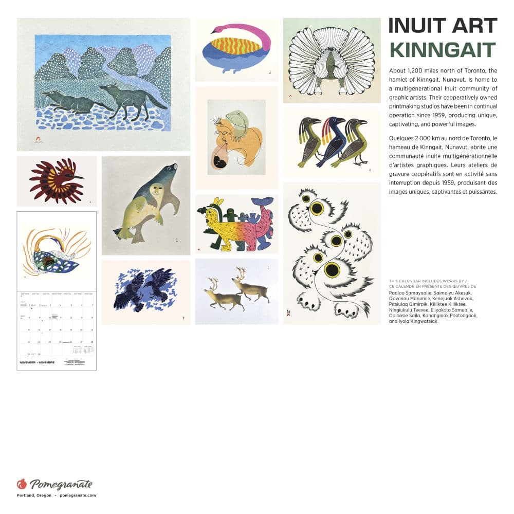 Inuit Art 2026 Wall Calendar First Alternate Image