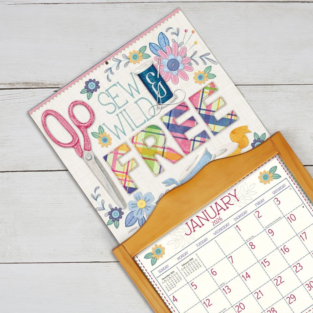 Handmade Happiness 2026 Wall Calendar by Nicole Tamarin_ALT4