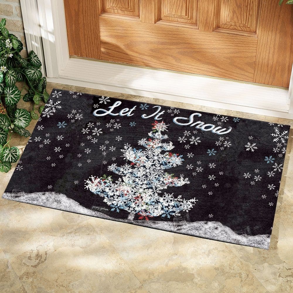 Let It Snow Door Mat by Gregory Gorham Alternate Image 1