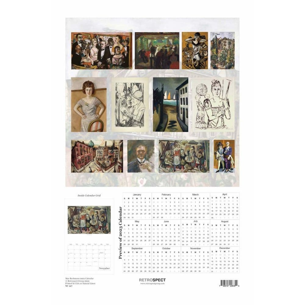 Max Beckman 2022 Wall Calendar - Calendars.com