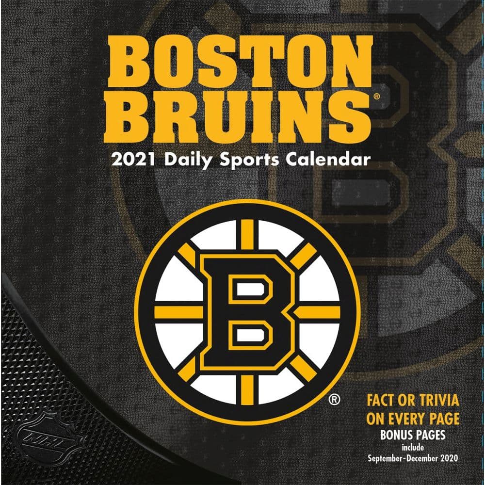 Boston Bruins Desk Calendar