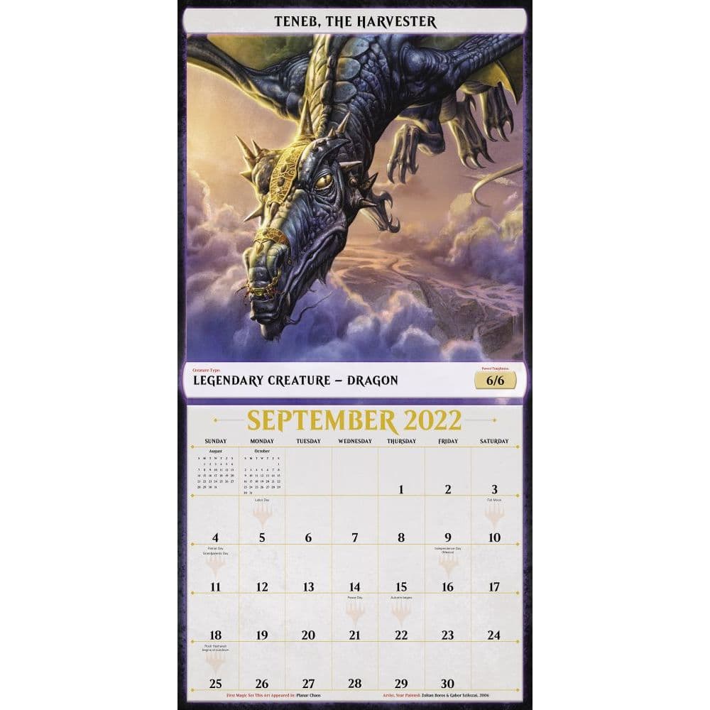 Magic The Gathering 2022 Wall Calendar - Calendars.com