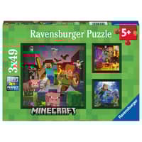 image Minecraft 3X49 Piece Puzzle Set Main Product Image