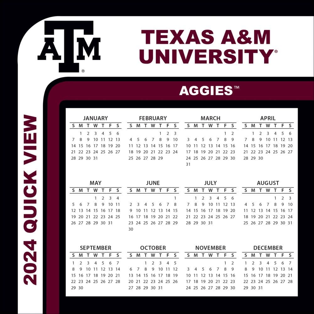 COL Texas A&amp;M Aggies 2024 Desk Calendar Fourth Alternate Image width=&quot;1000&quot; height=&quot;1000&quot;