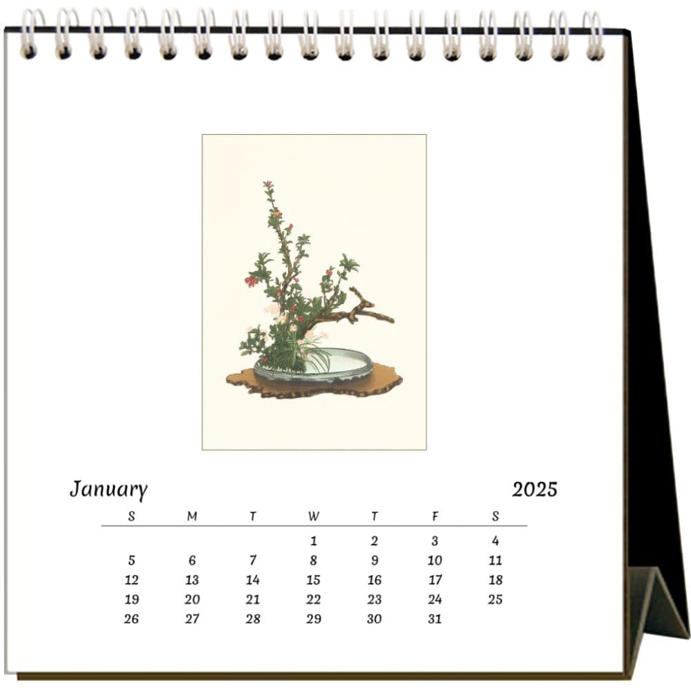 Ikebana 2025 Easel Desk Calendar Second Alternate Image width="1000" height="1000"