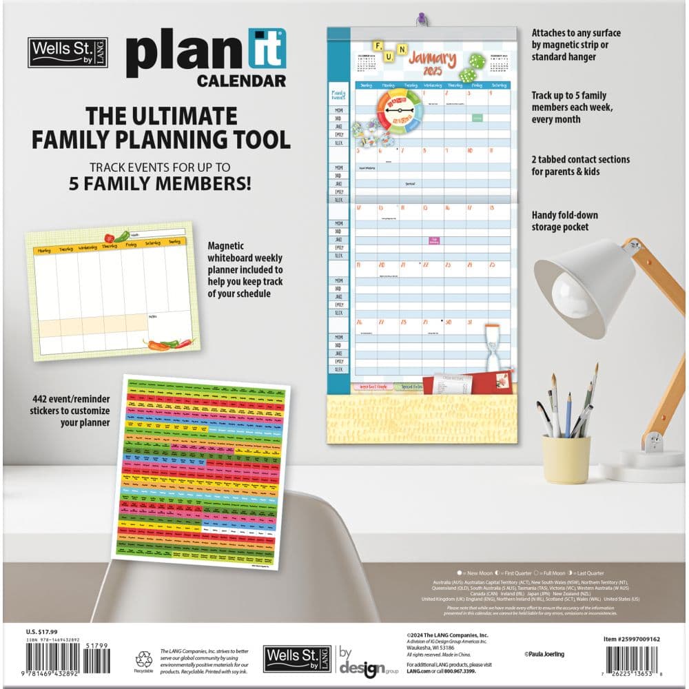 Family by Paula Joerling 2025 Plan It Wall Calendar First Alternate Image width="1000" height="1000"