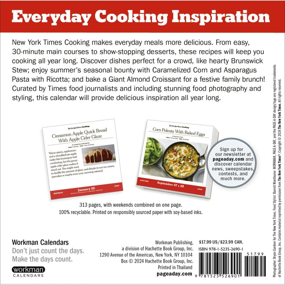 New York Times Cooking 2025 Desk Calendar Fourth Alternate Image width=&quot;1000&quot; height=&quot;1000&quot;