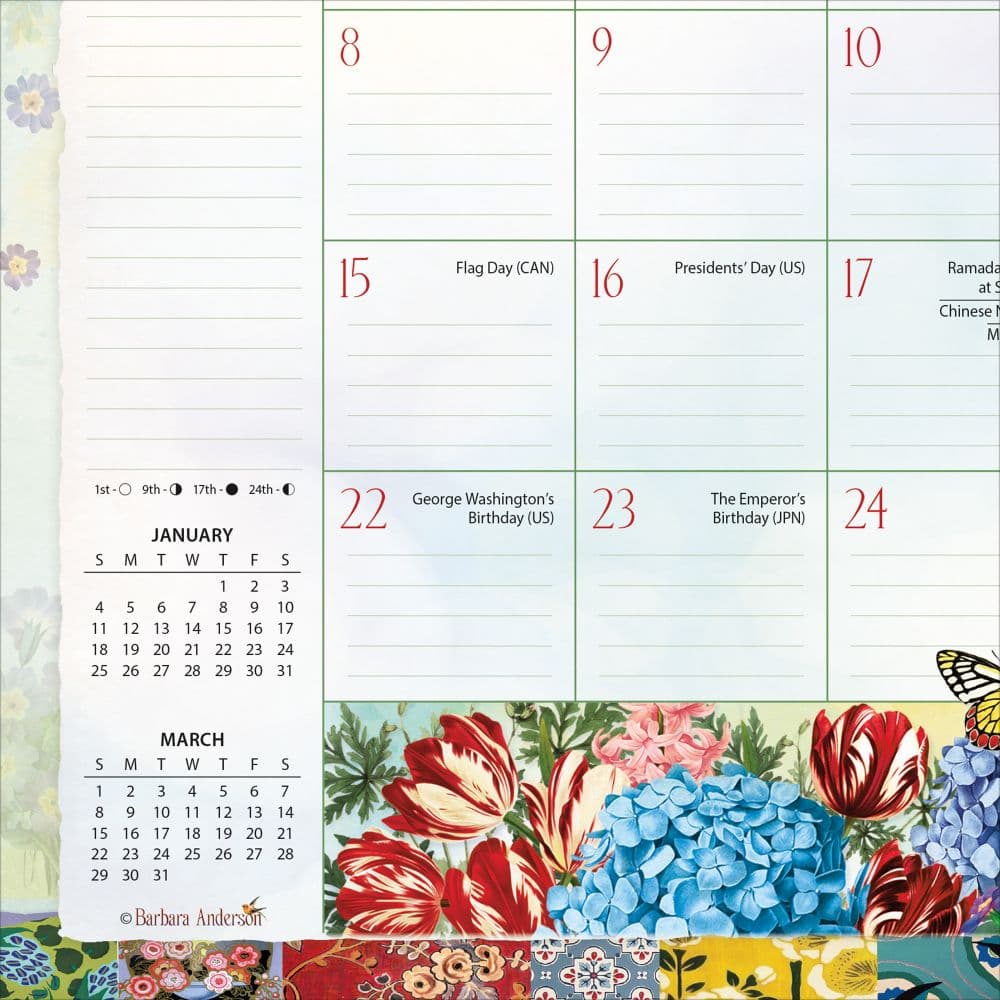 Garden Botanicals 2026 Desk Pad Alt2