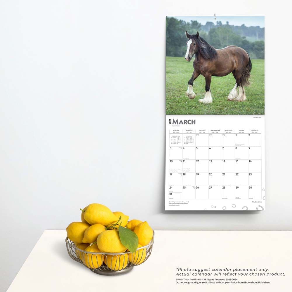 Clydesdales 2024 Wall Calendar