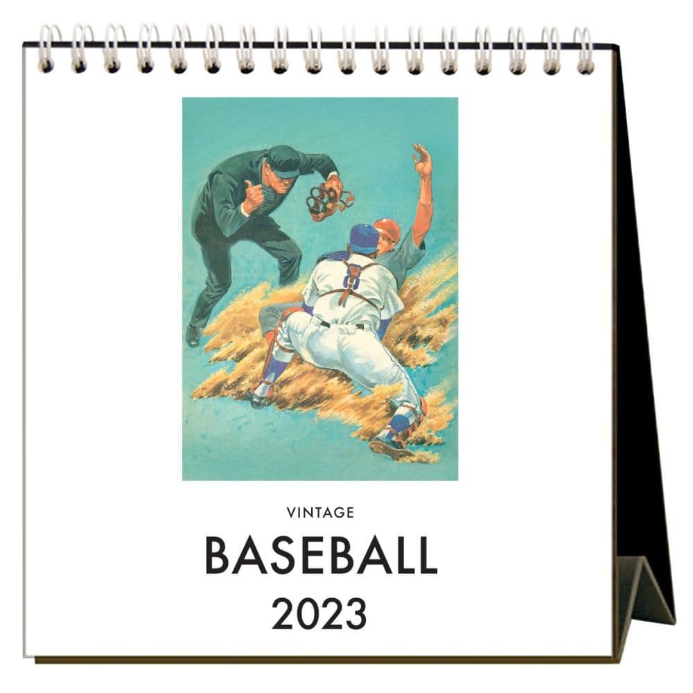 Vintage Baseball 2023 Easel Desk Calendar