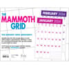 image Mammoth Grid 2024 Wall Calendar Alternate Image 1