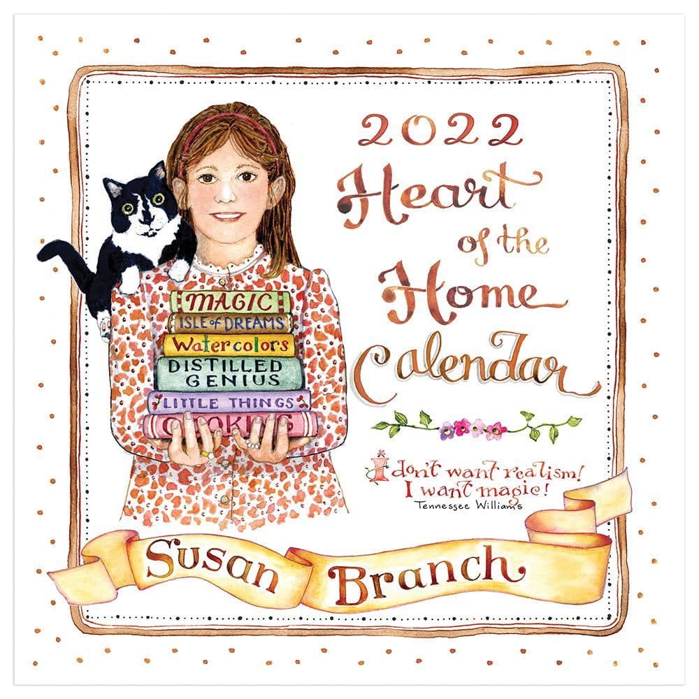 Susan Branch Heart of the Home 2022 Wall Calendar