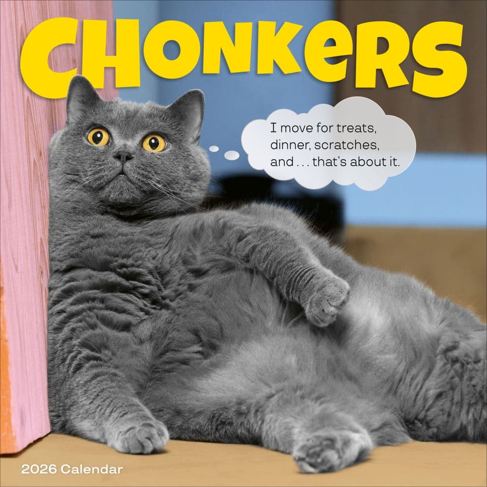 Chonkers 2026 Wall Calendar Main Image