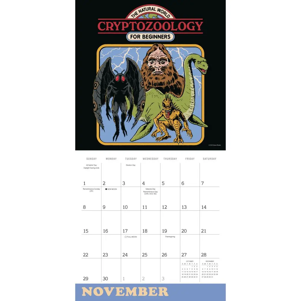 Twisted Nostalgia Lessons From The Dark Side 2026 Wall Calendar